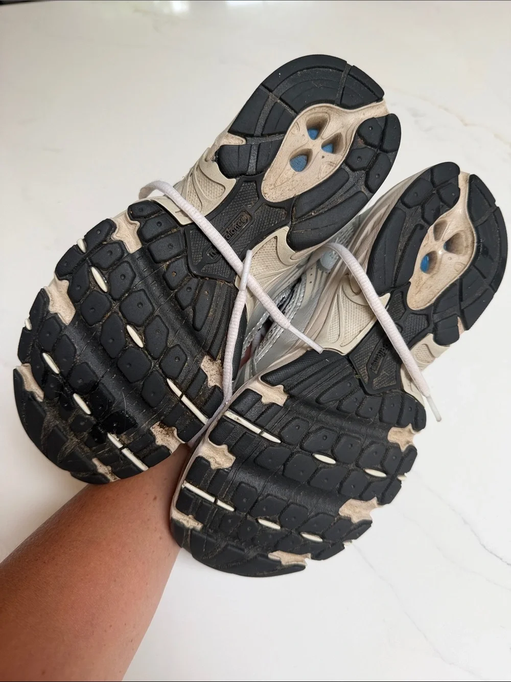 New Balance Kids Silver and Navy Athletic Sneakers